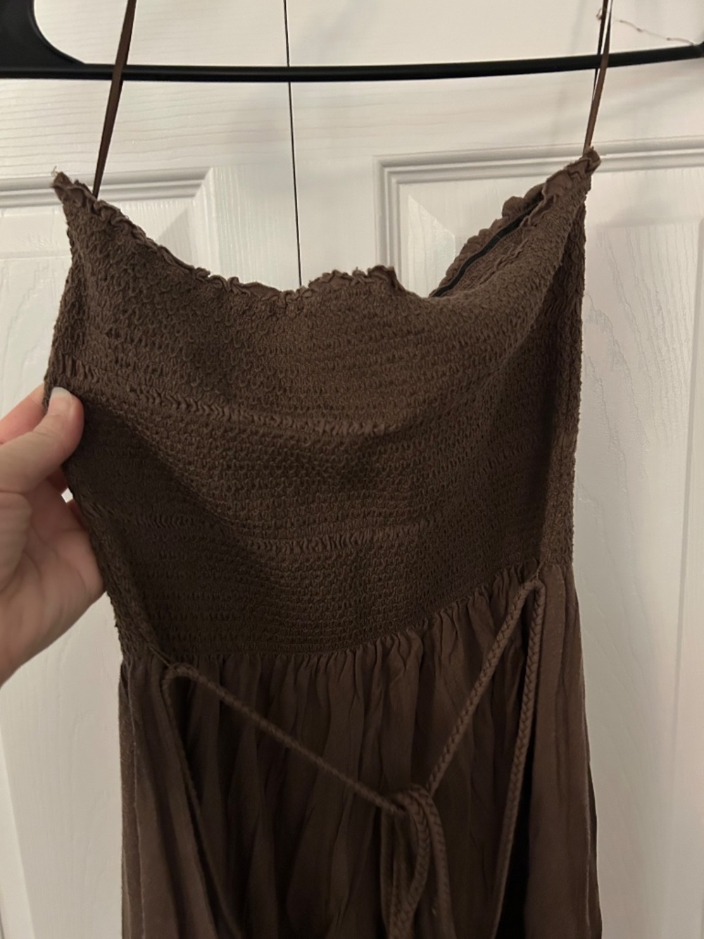 Express Brown Strapless Dress - Medium - Picture 3 of 5